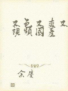 又色又爽又黄的视频国产