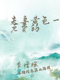 夫妻黄色一级片免费的