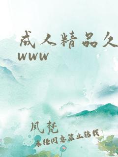 成人精品久久久www