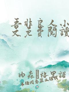 吾非良人小说全文免费阅读