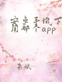 安卓手机下软件用哪个app