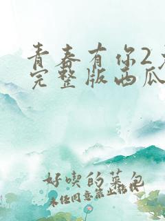 青春有你2免费完整版西瓜