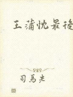 王蒲忱最后结局