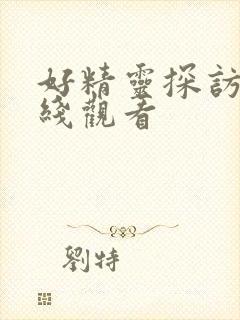 好精灵探访记在线观看