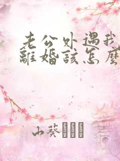 老公外遇我不想离婚该怎么做