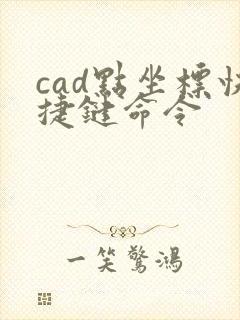 cad点坐标快捷键命令