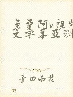 免费阿v视频中文字幕亚洲精品