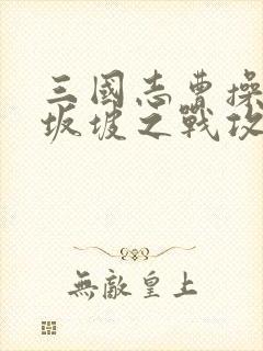 三国志曹操传长坂坡之战攻略