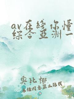 av在线你懂的综合亚洲一区