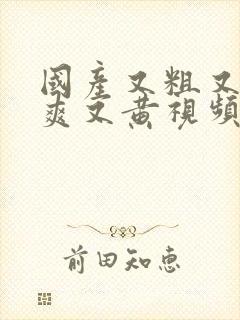 国产又粗又猛又爽又黄视频