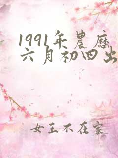 1991年农历六月初四出生人八字算命