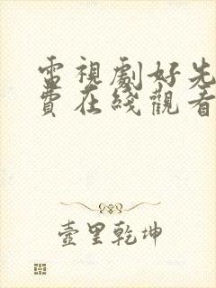 电视剧好先生免费在线观看完整版