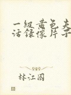 一级黄色夫妻生活录像片子