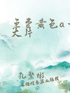 免费黄色a一级大片