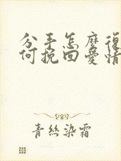 分手怎么复合如何挽回爱情