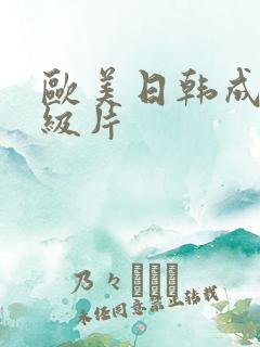 欧美日韩成人一级片