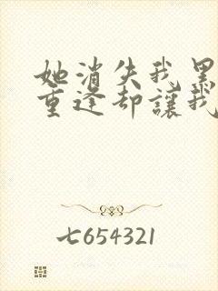 她消失我黑化,重逢却让我慌了全集