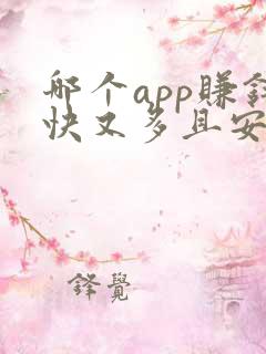 哪个app赚钱快又多且安全