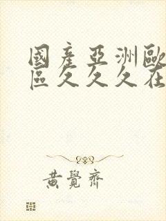 国产亚洲欧美一区久久久在