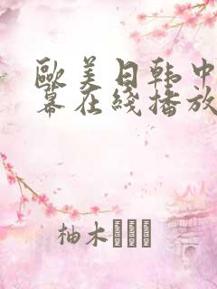 欧美日韩中文字幕在线播放电影