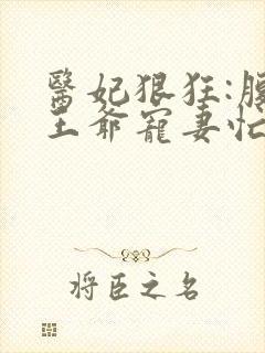 医妃狠狂:腹黑王爷宠妻忙