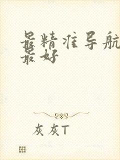 最精准导航哪个最好