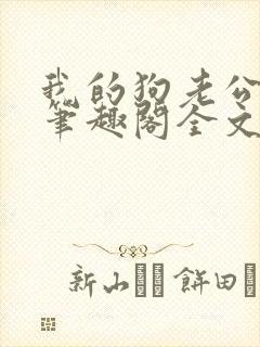 我的狗老公小说笔趣阁全文阅读