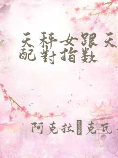 天秤女跟天秤男配对指数