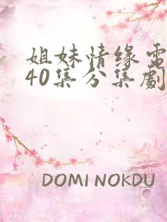 姐妹情缘电视剧40集分集剧情