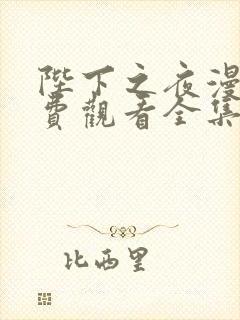 陛下之夜漫画免费观看全集在线观看