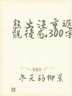 熊出没重返地球观后感300字