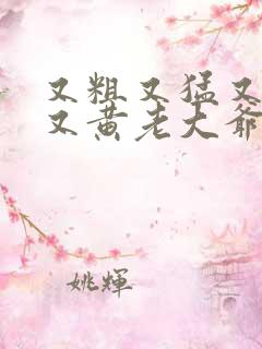 又粗又猛又大爽又黄老大爷