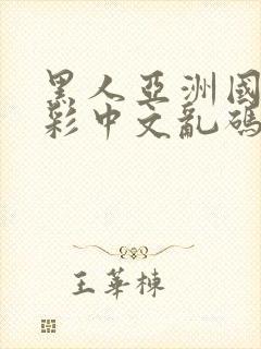 黑人亚洲国产精彩中文乱码av