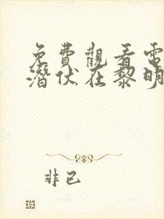 免费观看电视剧潜伏在黎明之前