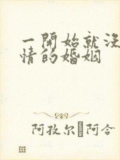 一开始就没有爱情的婚姻