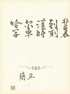 哈尔滨到背荫河客车时刻表查询