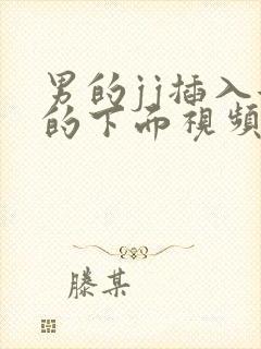 男的jj插入女的下面视频