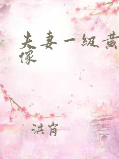 夫妻一级黄色录像