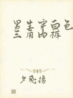 男生穿白色透明三角内裤