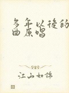 多年以后的我歌曲原唱