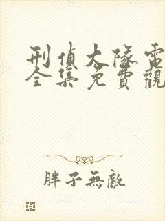 刑侦大队电视剧全集免费观看