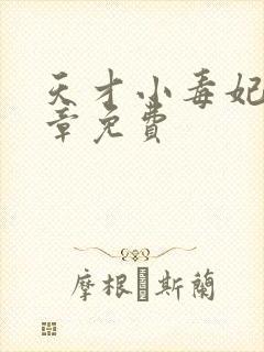 天才小毒妃2全章免费