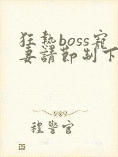 狂热boss宠妻请节制下拉式阅读漫画