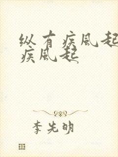纵有疾风起纵有疾风起