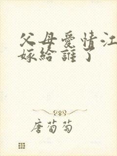 父母爱情江亚菲嫁给谁了