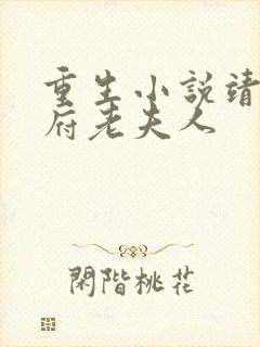 重生小说靖安侯府老夫人