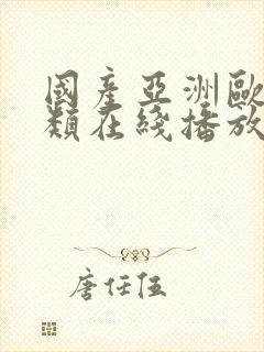 国产亚洲欧美另类在线播放