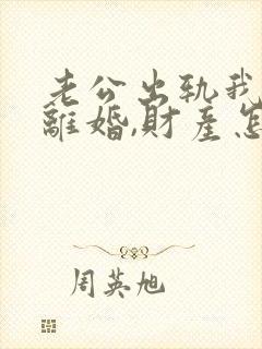 老公出轨我提出离婚,财产怎么分割?