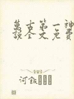 万古第一神 小说全文免费阅读