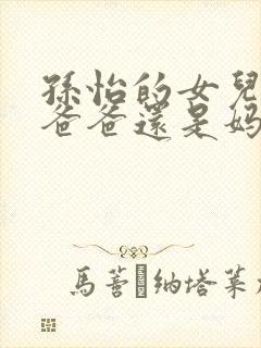 孙怡的女儿跟着爸爸还是妈妈